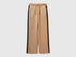 Benetton Camel Women Trousers with Striped Side Bands SKU: 35B1DF01H_21R Image 01