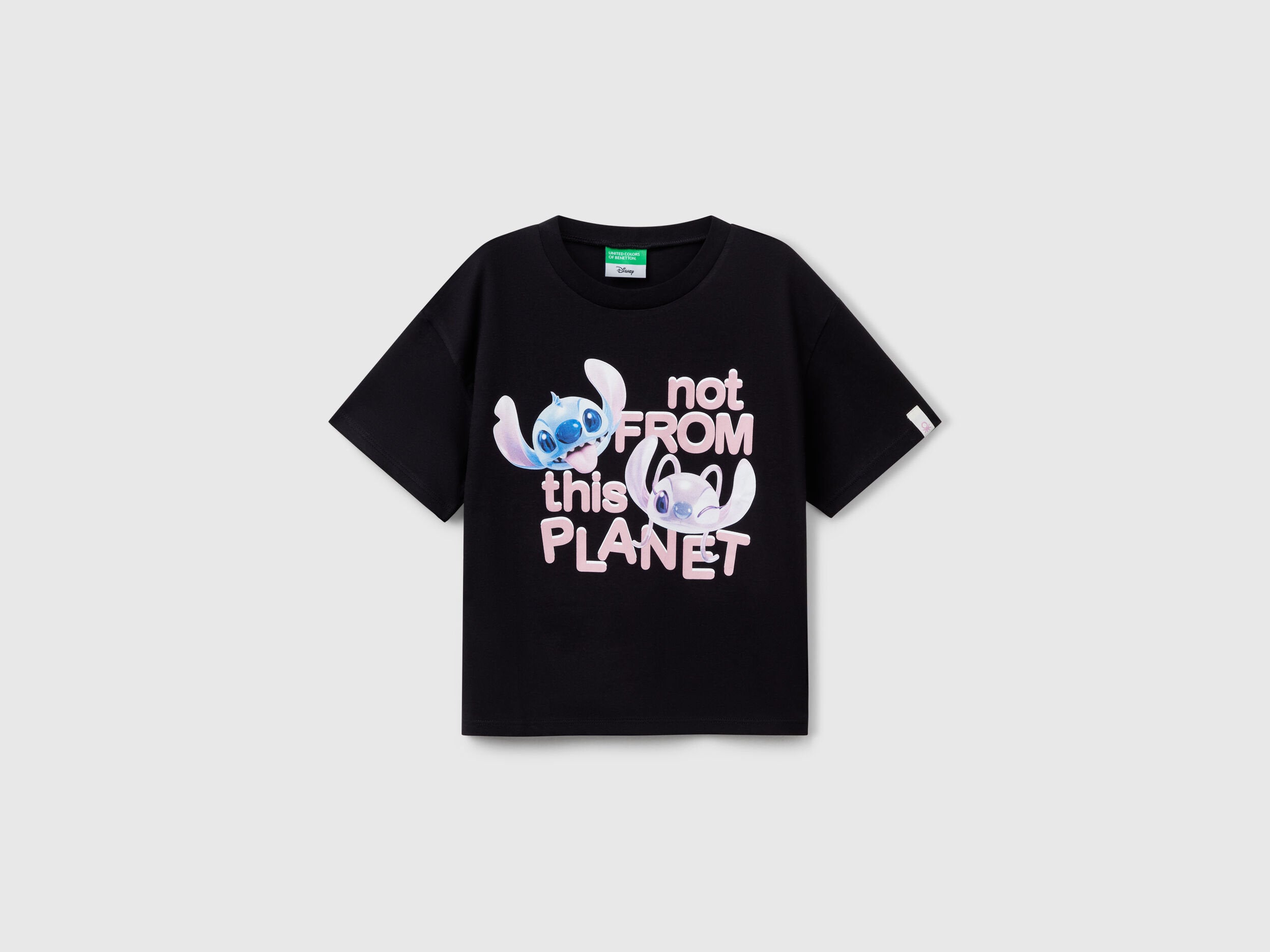 Benetton_Lilo &amp; Stitch ©Disney Boxy Fit T-Shirt_35RYC10MV_100_01