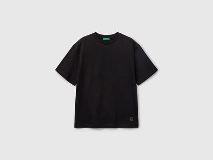 Benetton_Black T-Shirt with Back Print_35RYC10NC_100_01