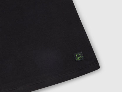 Benetton_Black T-Shirt with Back Print_35RYC10NC_100_03