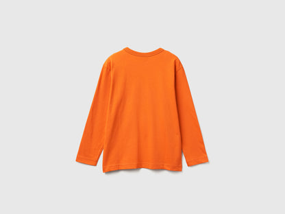 Benetton_Orange_T-Shirt Featuring Garfield ©2025 By Paws, Inc._35RYC10QA_04J_02