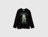 Benetton_Black_T-Shirt Featuring Garfield ©2025 By Paws, Inc._35RYC10QA_100_01