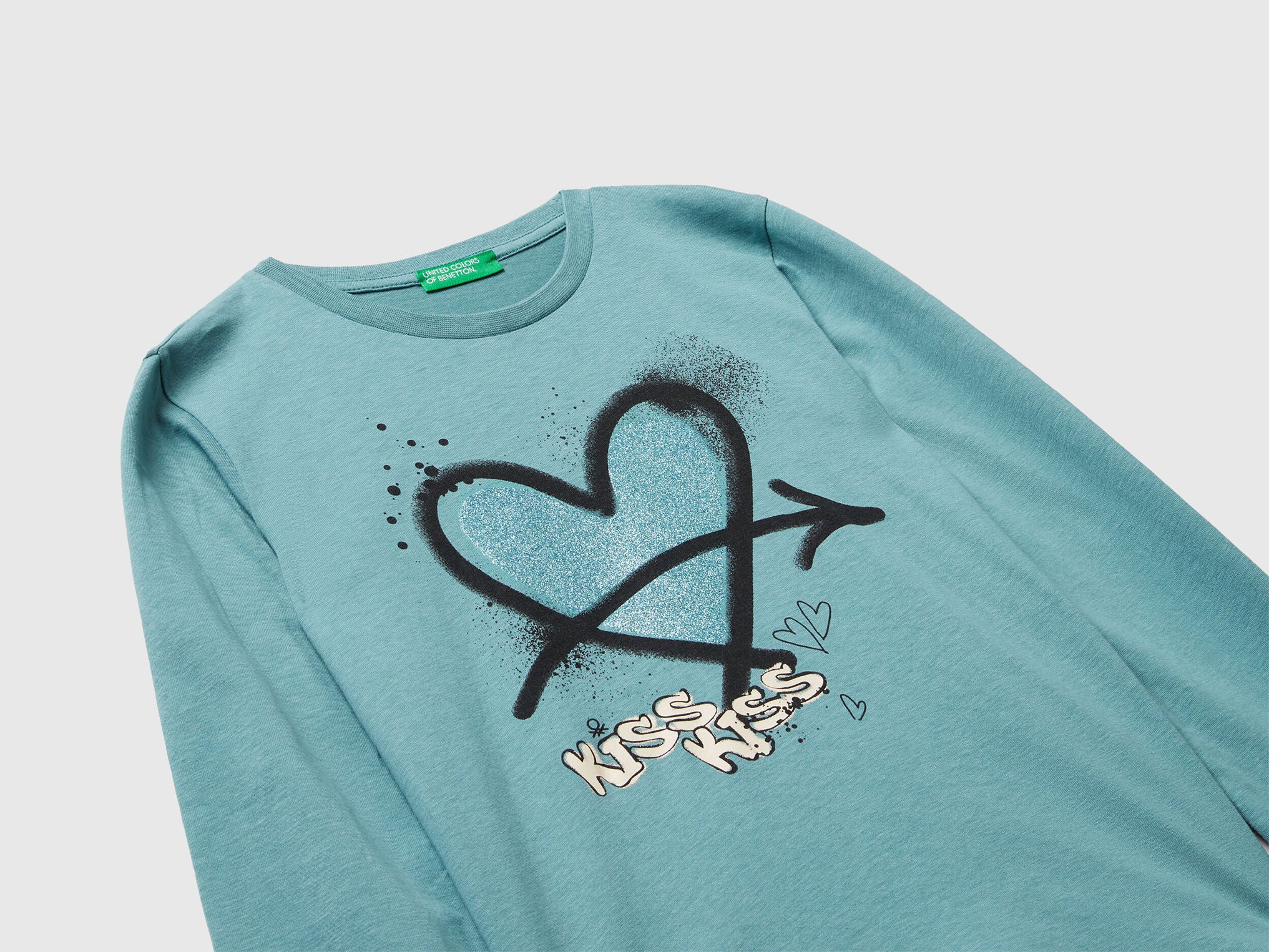 Benetton_Sky Blue_T-Shirt with Glitter Print_35RYC10QE_33K_03