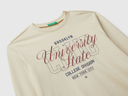 Benetton_Creamy White_Cotton T-Shirt with Print_35RYC10QQ_3C9_03