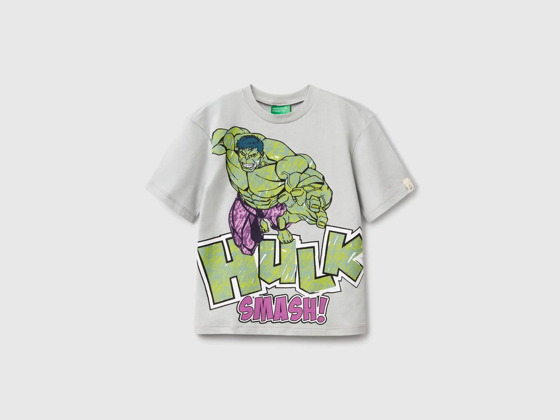 Benetton_Hulk ©Marvel Cotton T-Shirt_35RYG10I1_115_01