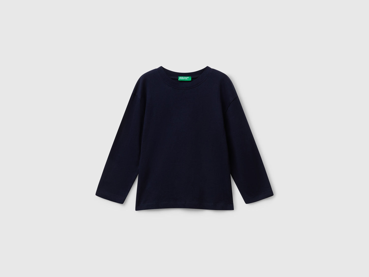 Benetton_Dark Blue_Long Sleeve T-Shirt with Print_35RYG10K4_016_01