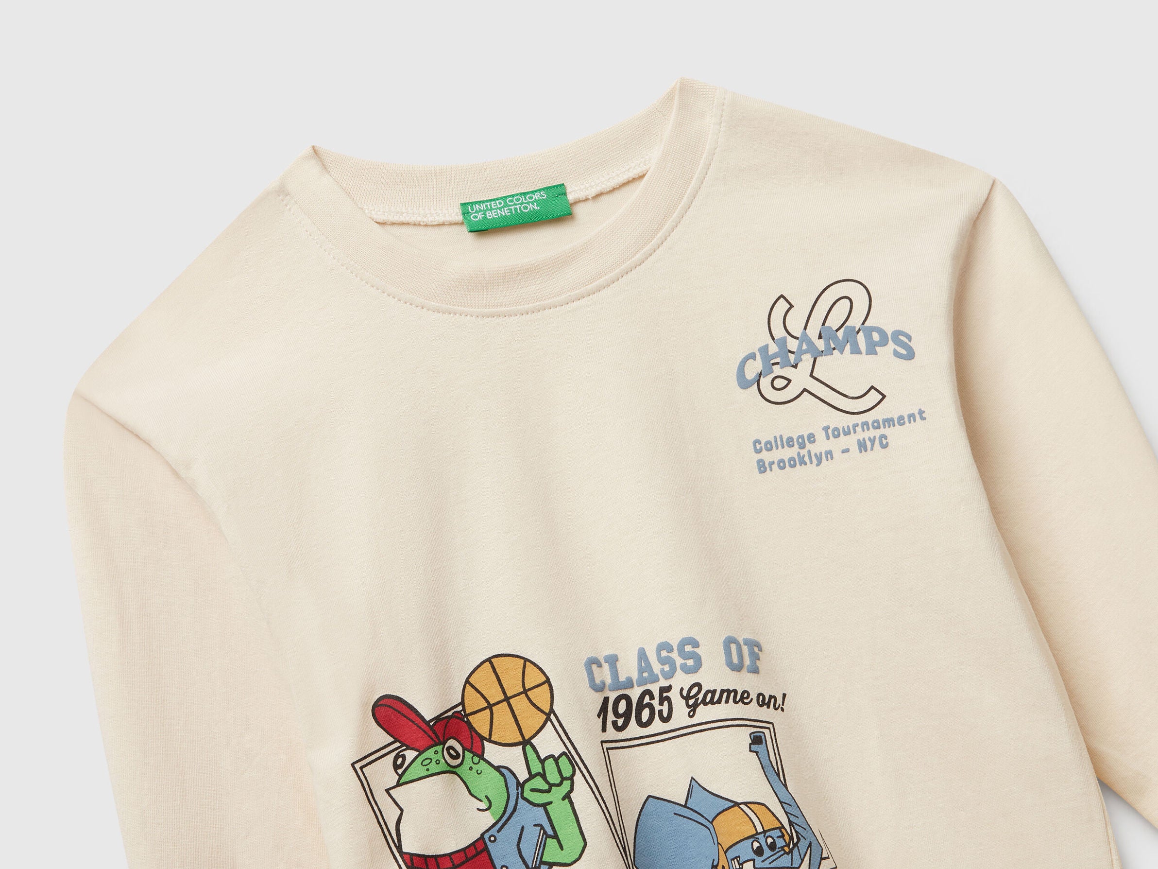 Benetton_Creamy White_Long Sleeve T-Shirt with Print_35RYG10K4_3C9_03