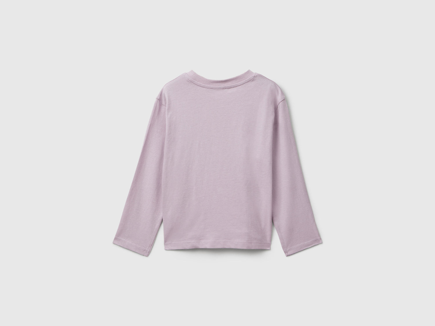 Benetton_Lavender_Cotton T-Shirt with Glittery Print_35RYG10K7_0W1_02