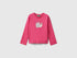 Benetton_Fuchsia_Cotton T-Shirt with Glittery Print_35RYG10K7_1A2_01
