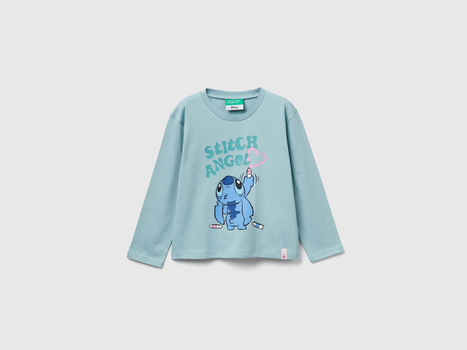 Benetton_Aqua_Lilo &amp; Stitch ©Disney T-Shirt_35RYG10KC_30V_01