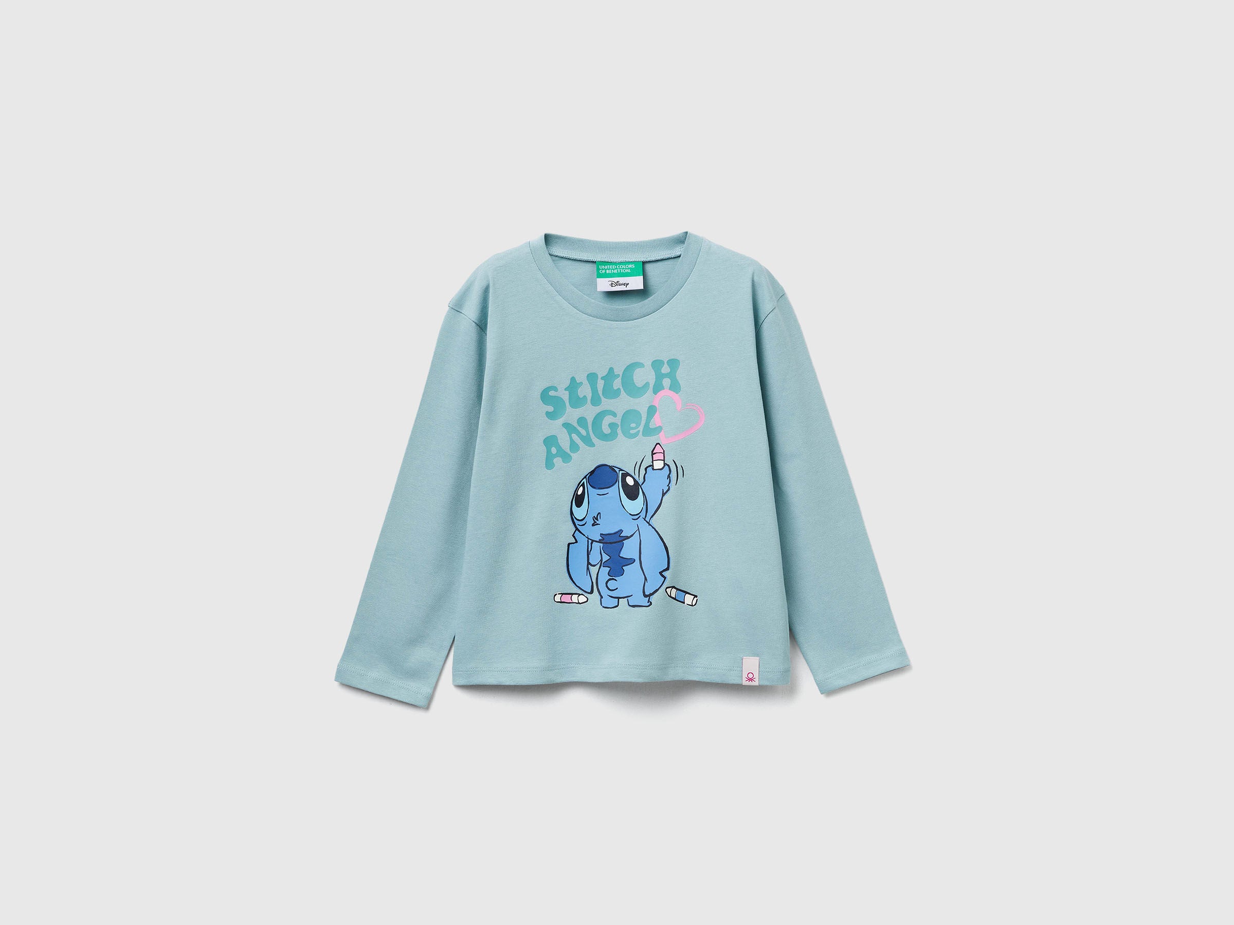 Benetton_Aqua_Lilo &amp; Stitch ©Disney T-Shirt_35RYG10KC_30V_01