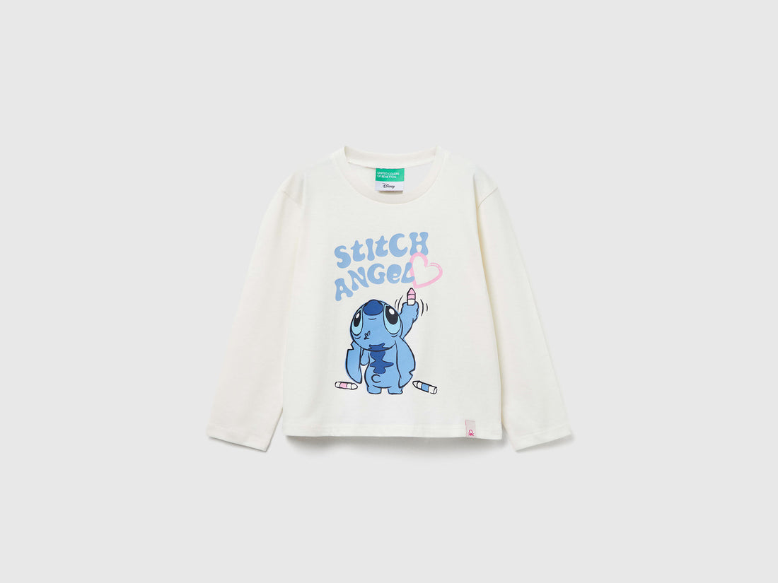 Benetton_White_Lilo & Stitch ©Disney T-Shirt_35RYG10KC_901_01