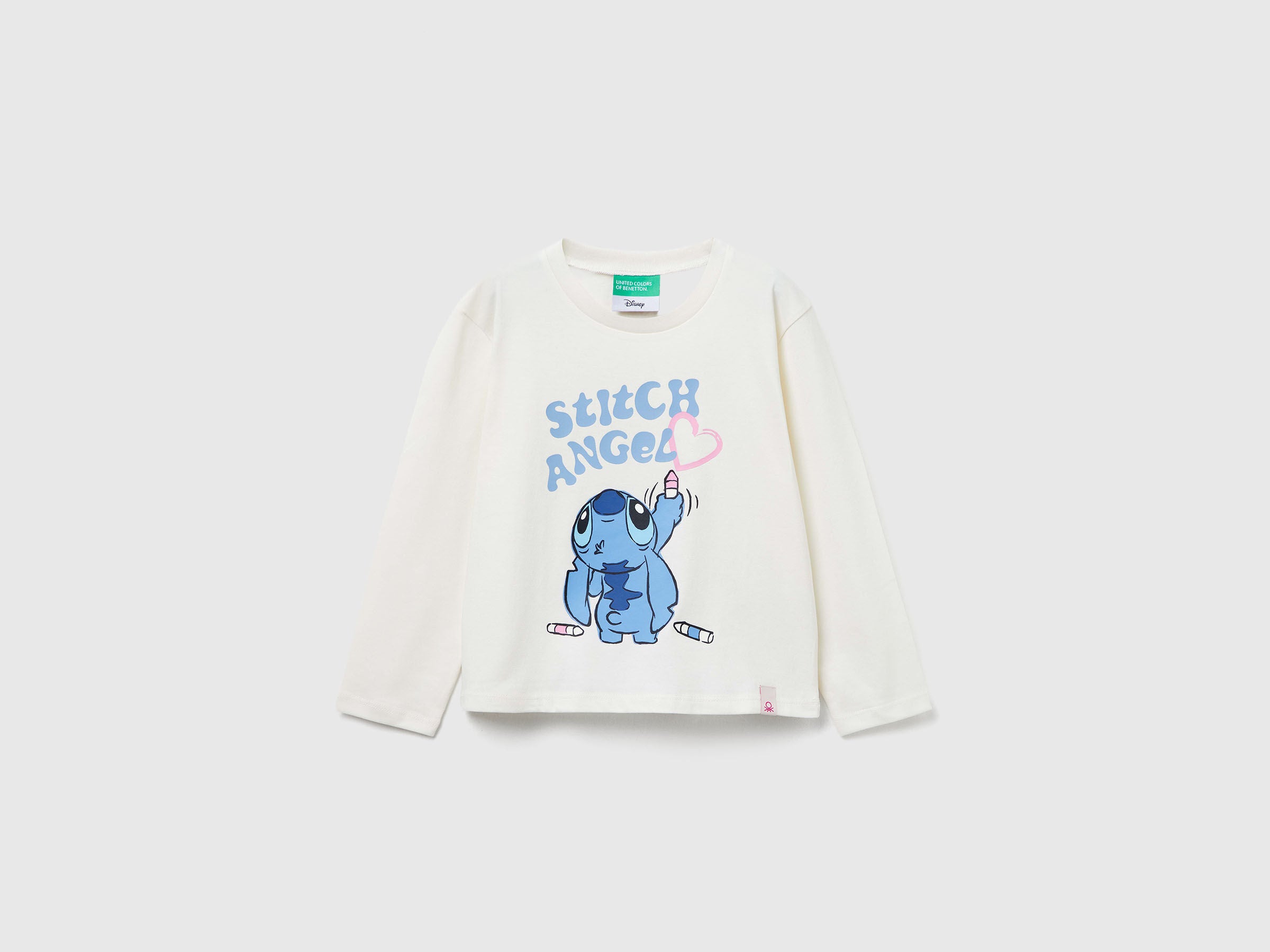 Benetton_White_Lilo &amp; Stitch ©Disney T-Shirt_35RYG10KC_901_01