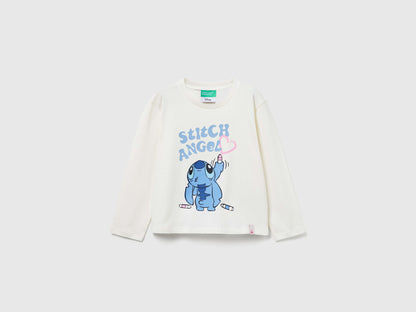 Benetton_White_Lilo &amp; Stitch ©Disney T-Shirt_35RYG10KC_901_01