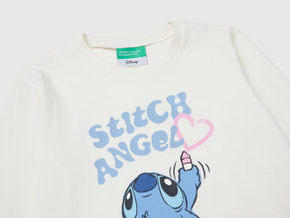 Benetton_White_Lilo &amp; Stitch ©Disney T-Shirt_35RYG10KC_901_03
