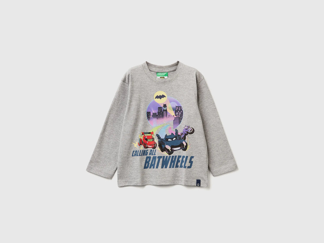Benetton_Light Gray_T-Shirt Featuring Batwheels ©&ª Dc and Wbei_35RYG10KE_501_01