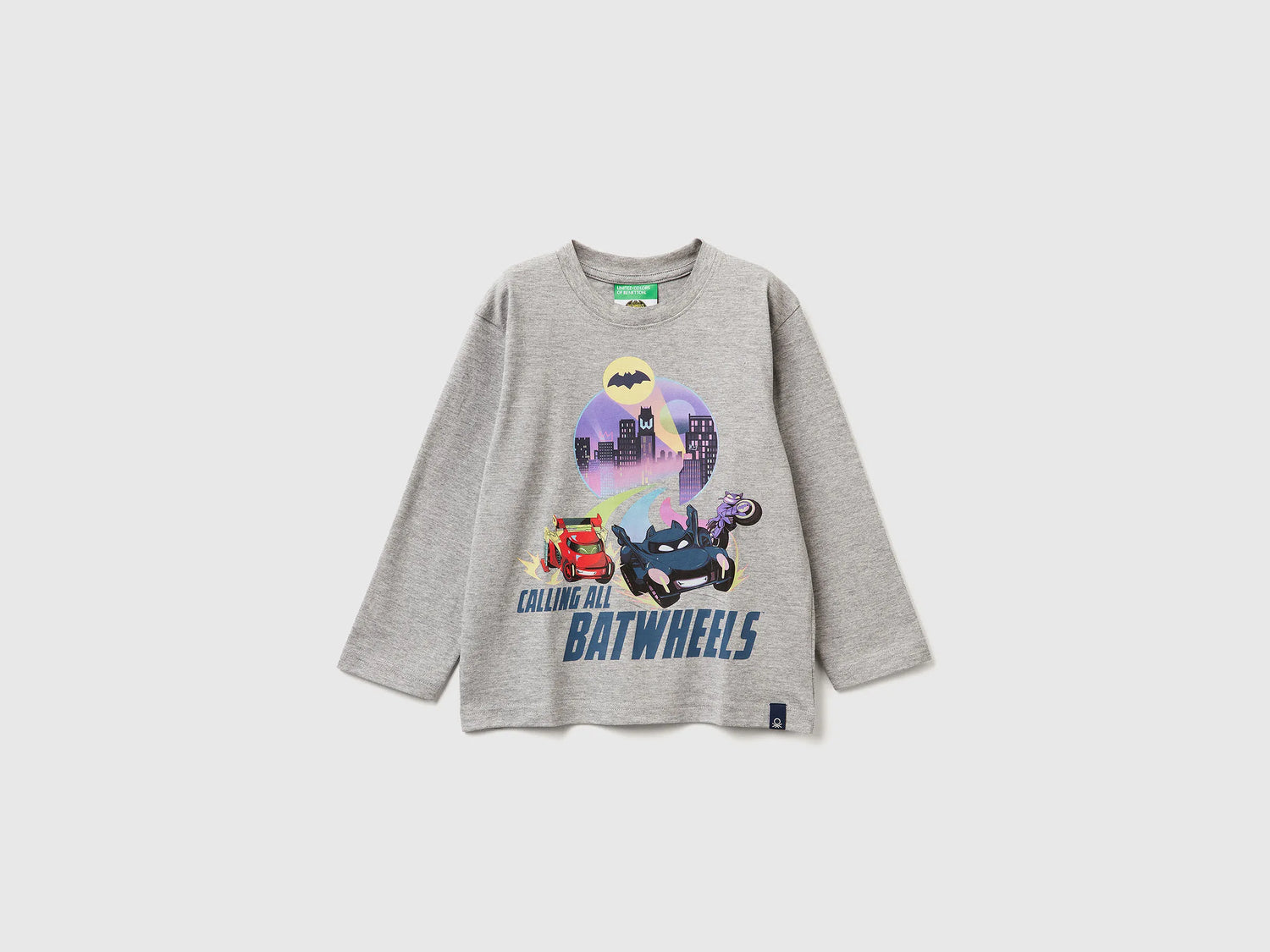 Benetton_Light Gray_T-Shirt Featuring Batwheels ©&amp;ª Dc and Wbei_35RYG10KE_501_01