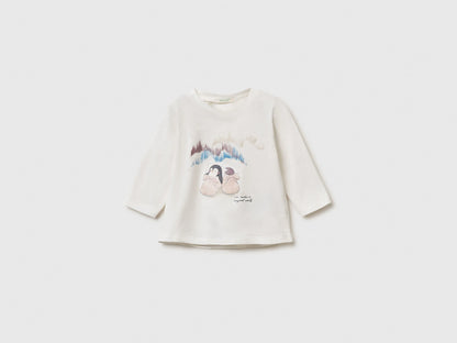 Benetton_White_T-Shirt with Glittery Print_35UKA106S_074_01