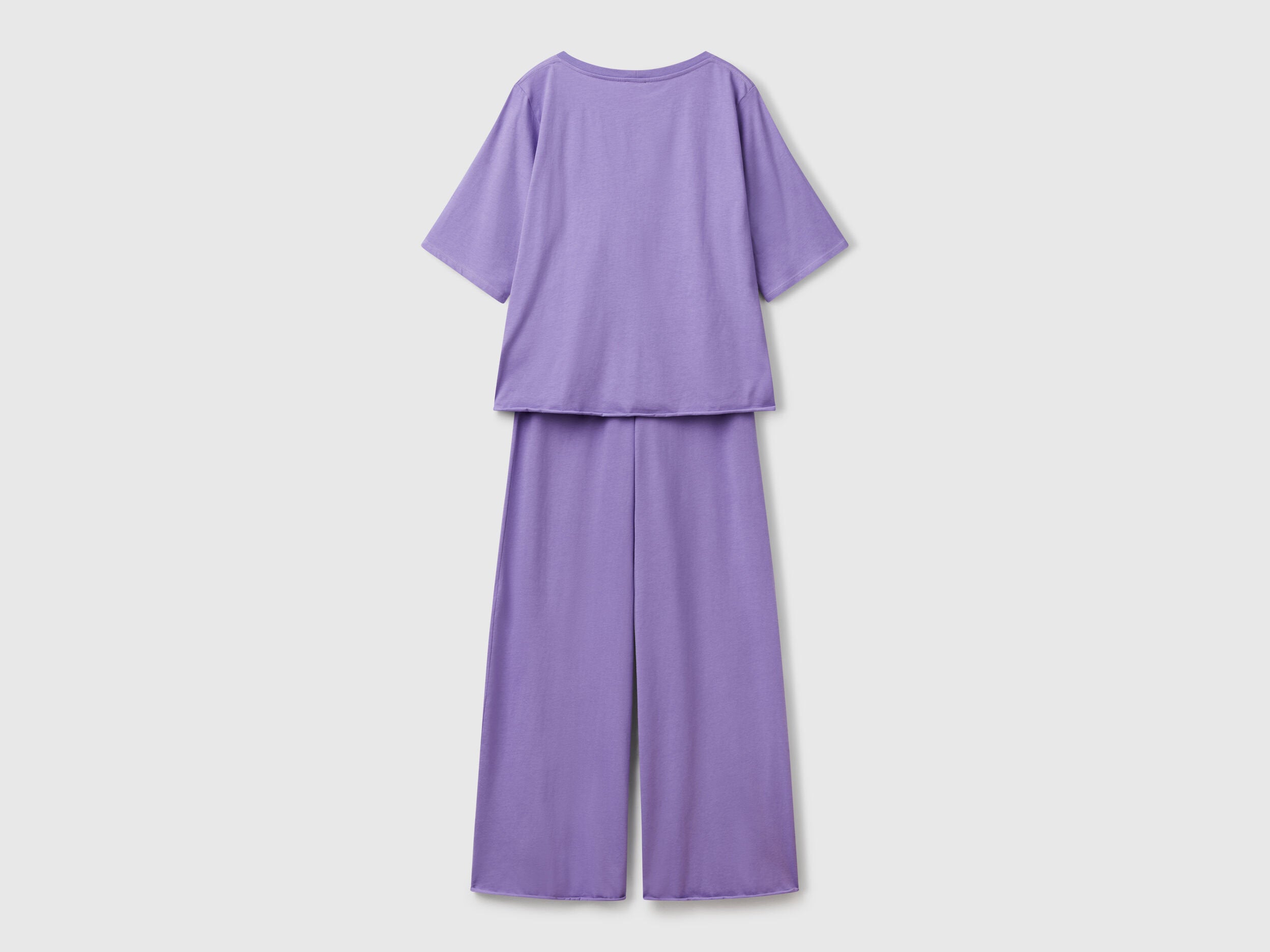 Benetton_Loose-Fitting Pyjamas in Pure Cotton_35VB3P03P_1W6_05