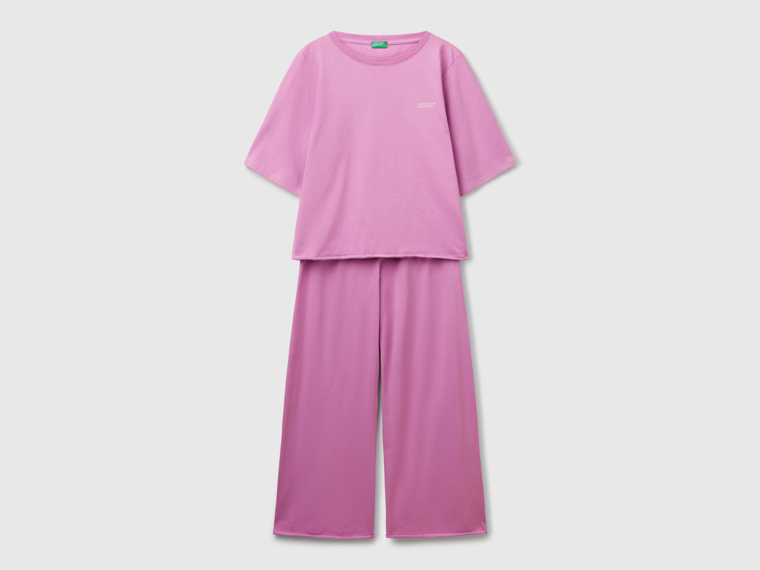 Benetton_Loose-Fitting Pyjamas in Pure Cotton_35VB3P03P_3Z4_04