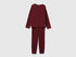 Benetton_Burgundy_Pyjamas in Pure Cotton_35VB3P048_129_01