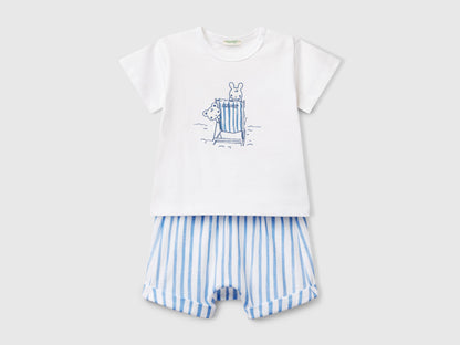 Benetton_Set T-Shirt+Shorts_35ZEAK013_901_01