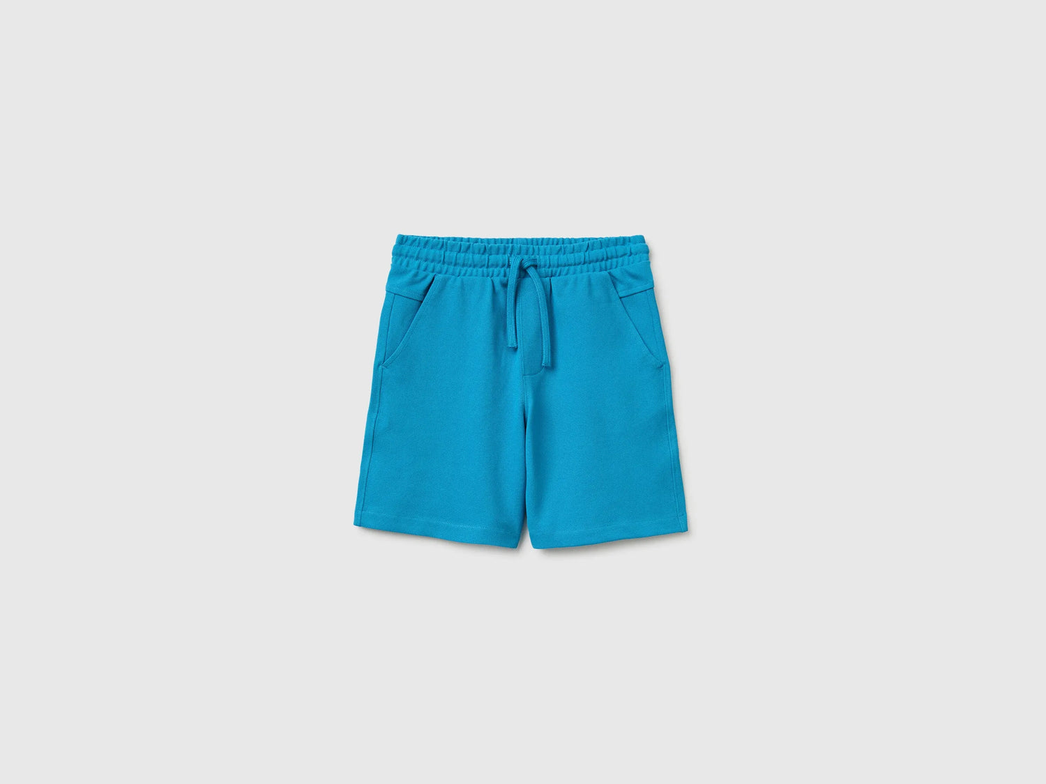 Benetton Blue Boys Soft Bermuda Shorts SKU: 35ZNC903U_051 Image 01