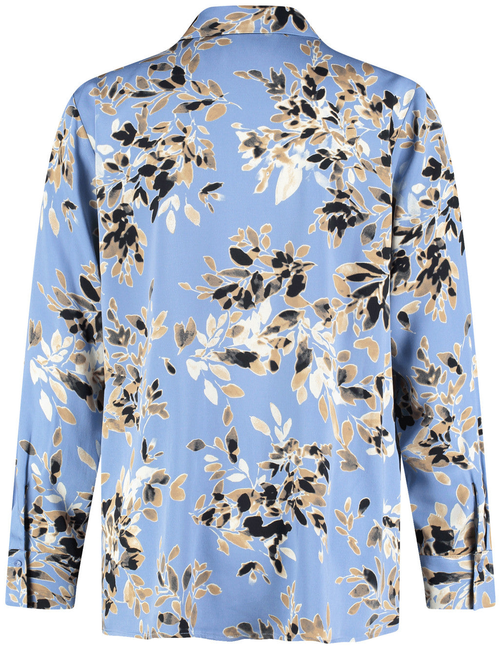 Taifun_Steel Blue Patterned_Blouse 1/1 Sleeve_360013-74009_8212_02