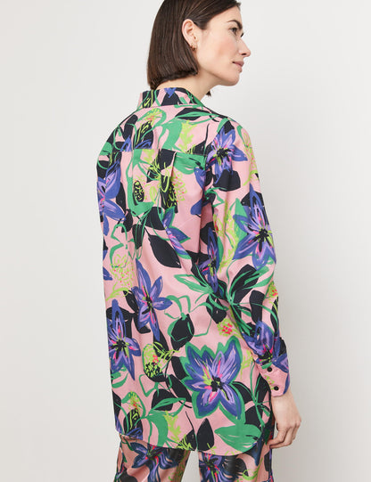 Floral Blouse With An Elongated Back_360020-31409_3058_06
