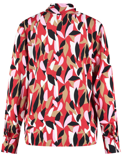 Taifun_Maple Red Patterned_Blouse 1/1 Sleeve_360023-74017_6012_02