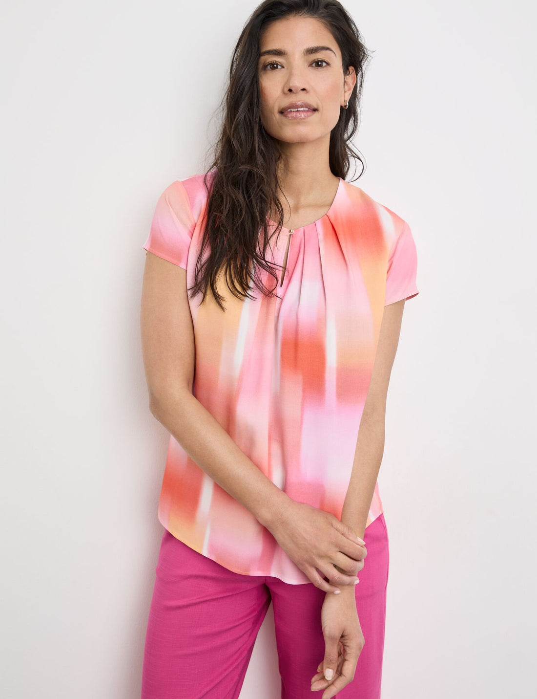Flowing Blouse With Colour Graduation_360035-31423_3038_03