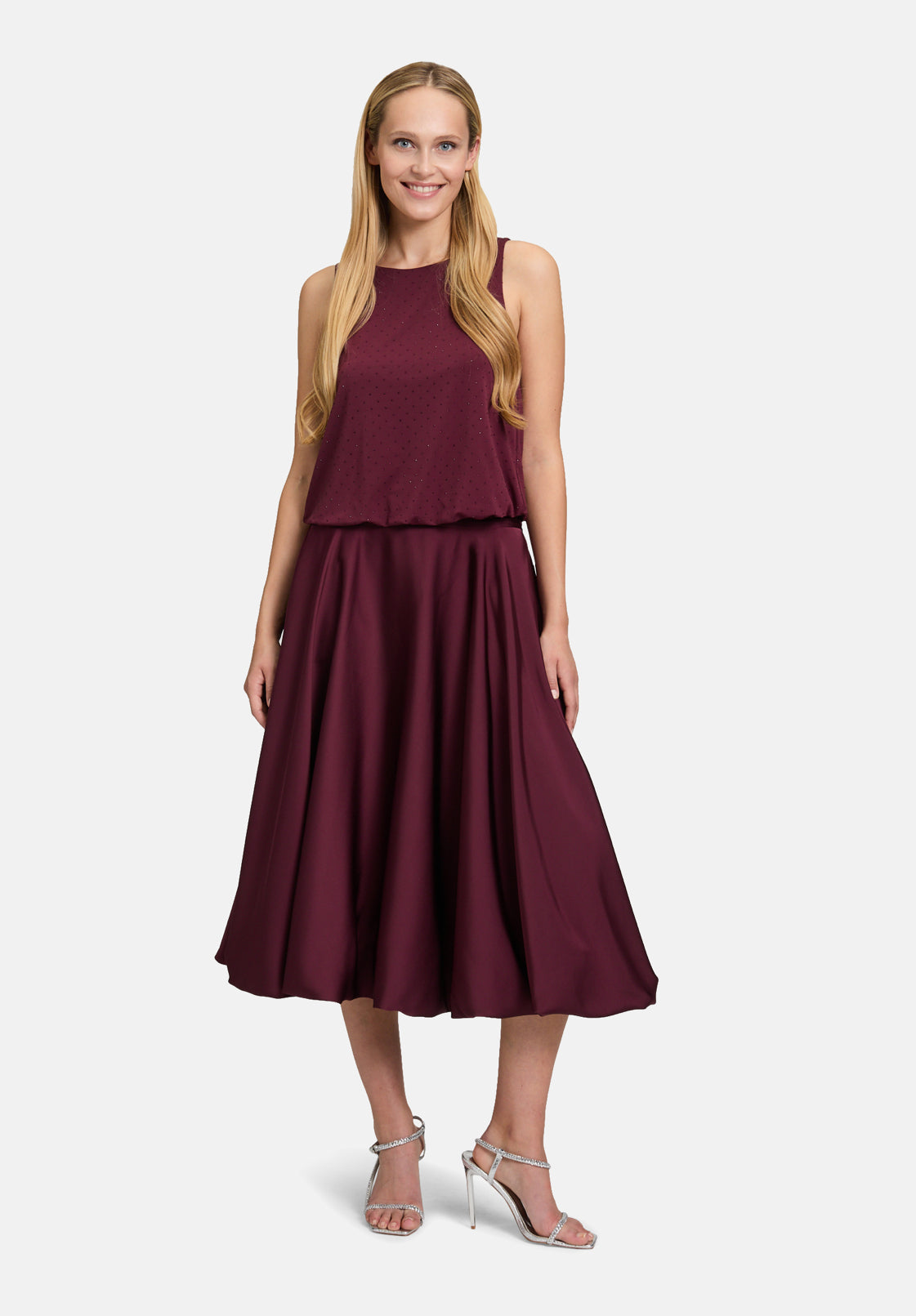 Vera Mont_Deep Dahlia_Blouse Top in Glitter Look_3605-4046_4715_02