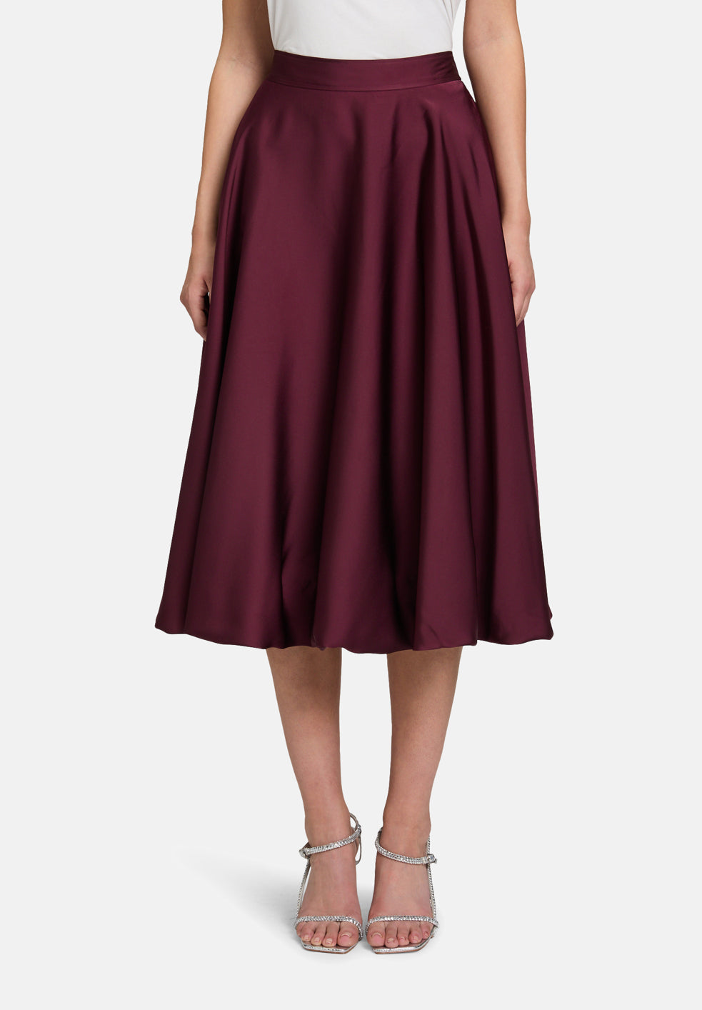 Vera Mont_Deep Dahlia_Balloon Skirt with Elastic Waistband_3610-4262_4715_03