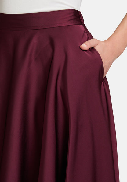 Vera Mont_Deep Dahlia_Balloon Skirt with Elastic Waistband_3610-4262_4715_07