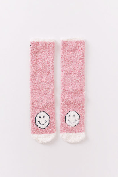Women Secret_Multi-Color_Pink Smiley Long Socks_3612460_71_01