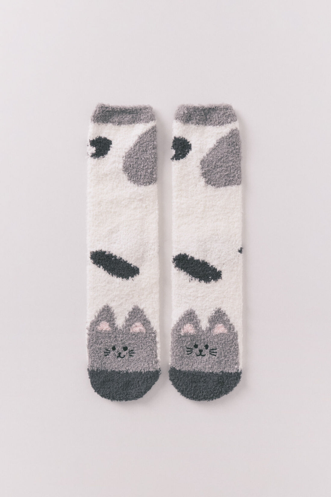 Women Secret_Multi-Color_Gray Cat Long Socks_3612472_47_01