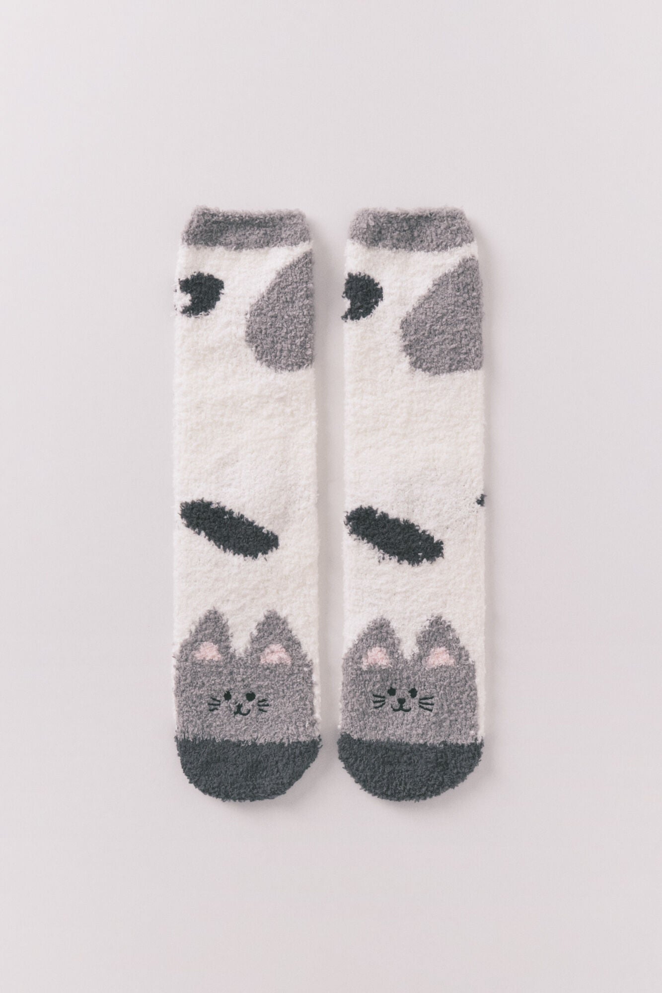 Women Secret_Multi-Color_Gray Cat Long Socks_3612472_47_01