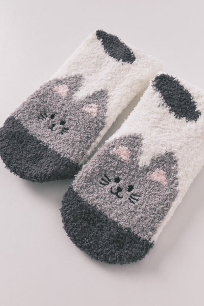 Women Secret_Multi-Color_Gray Cat Long Socks_3612472_47_02