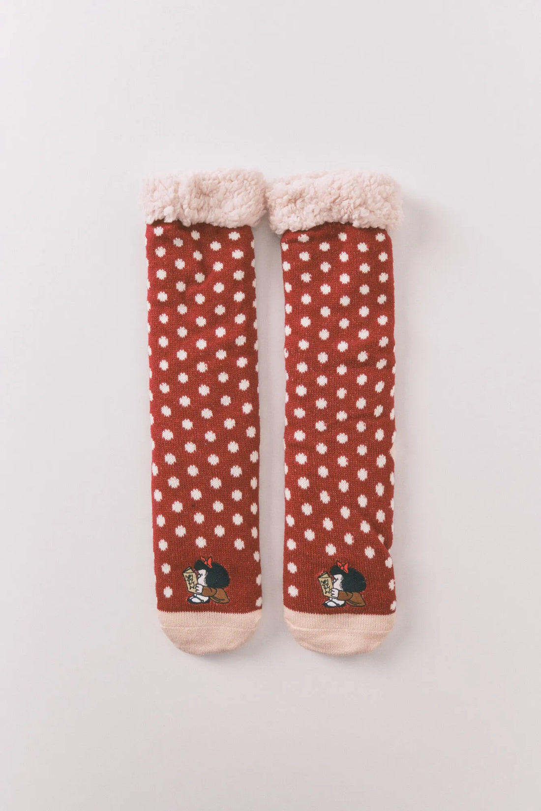 Women Secret_Red_Mafalda Red Tricot Long Socks_3612479_60_01