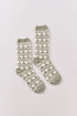 Women Secret_Green_Long Green Heart Print Fur Socks_3612484_23_01