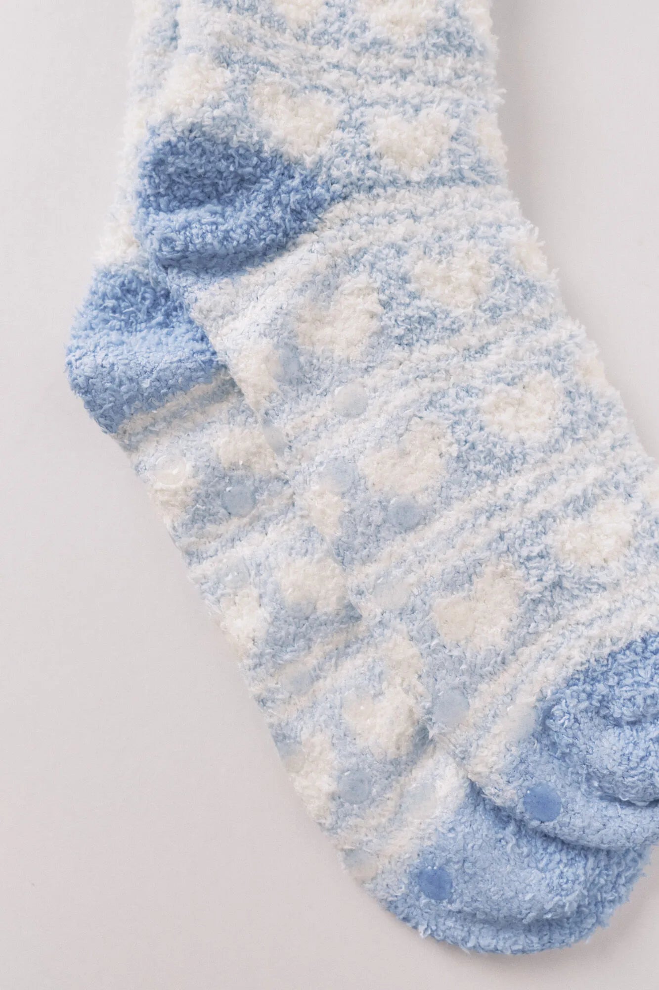 Women Secret_Medium Blue_Long Hair Socks with Blue Heart Print_3612485_12_02