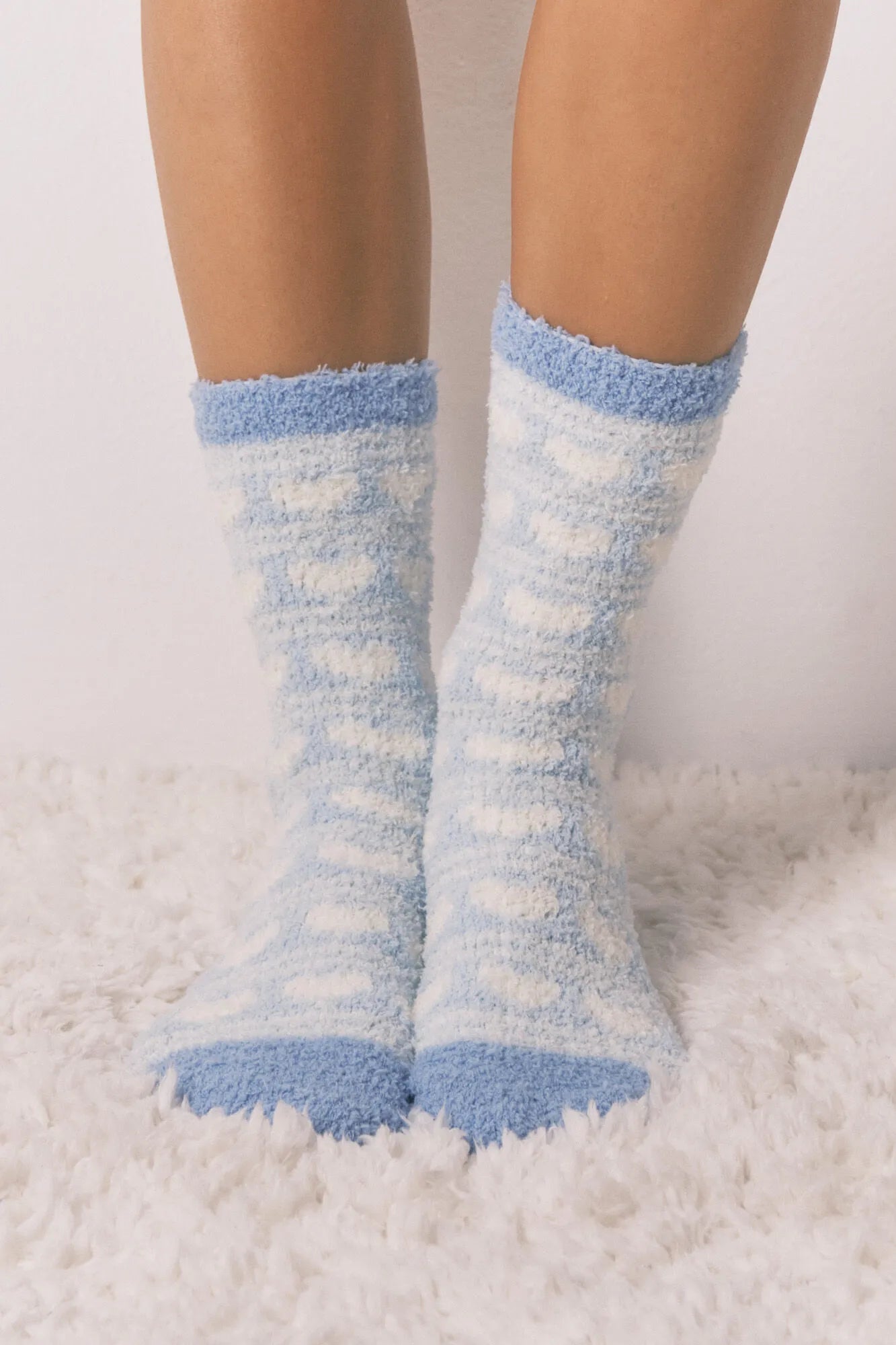Women Secret_Medium Blue_Long Hair Socks with Blue Heart Print_3612485_12_03