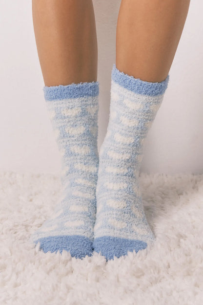 Women Secret_Medium Blue_Long Hair Socks with Blue Heart Print_3612485_12_03