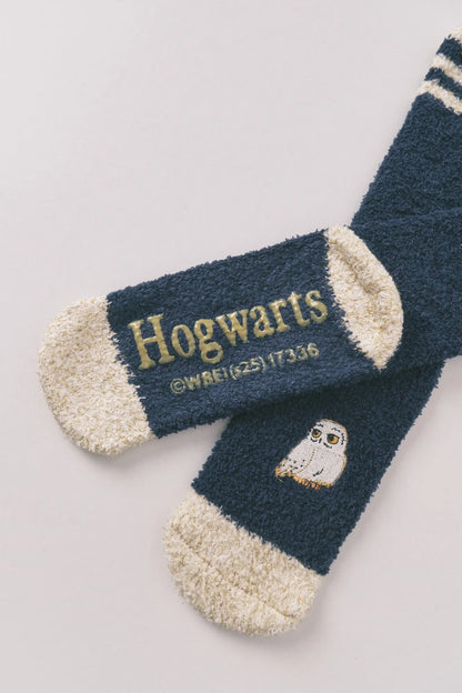 Women Secret_Navy_Harry Potter Print Long Fur Socks_3612486_10_01