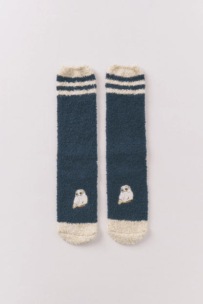 Women Secret_Navy_Harry Potter Print Long Fur Socks_3612486_10_02