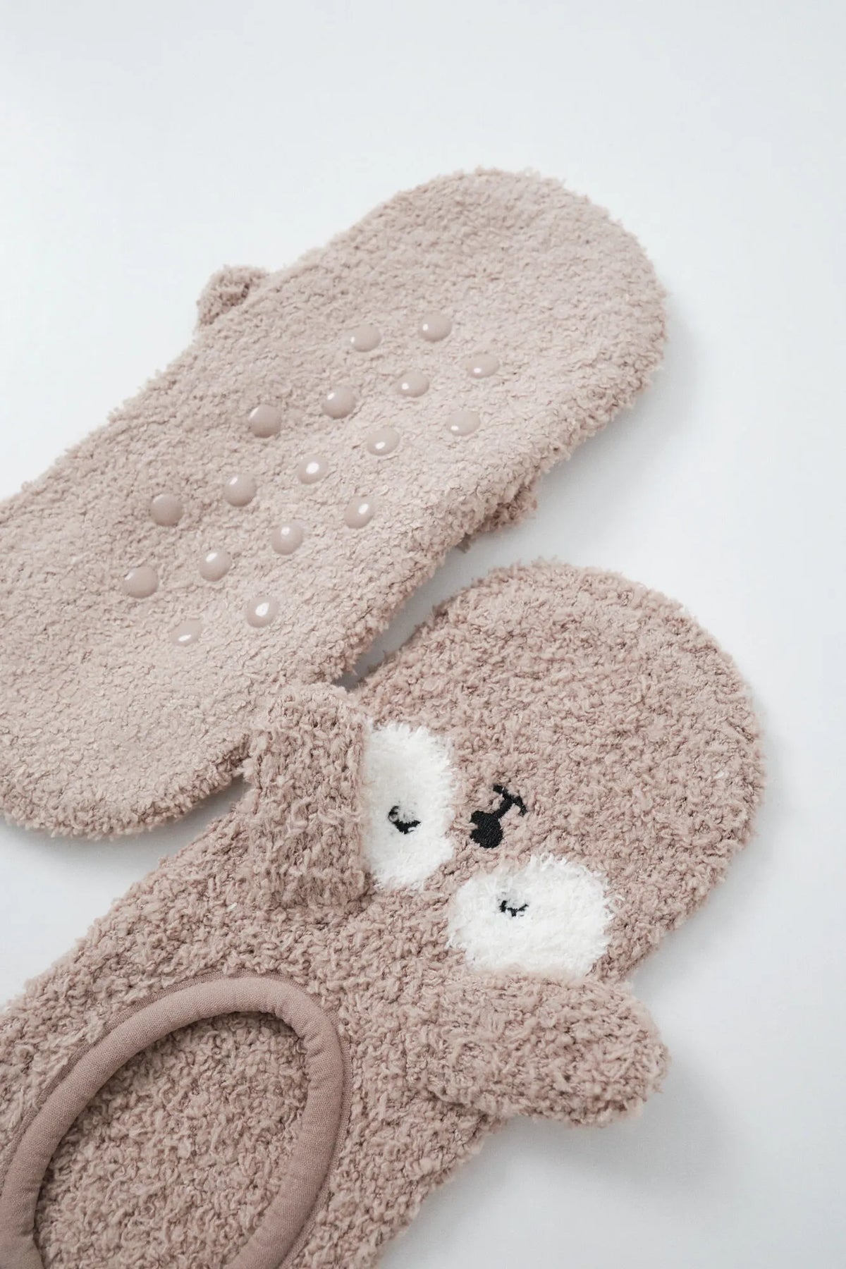 Women Secret Light Brown Women Brown Dog Slip-On Socks SKU: 3614772_32 Image 02
