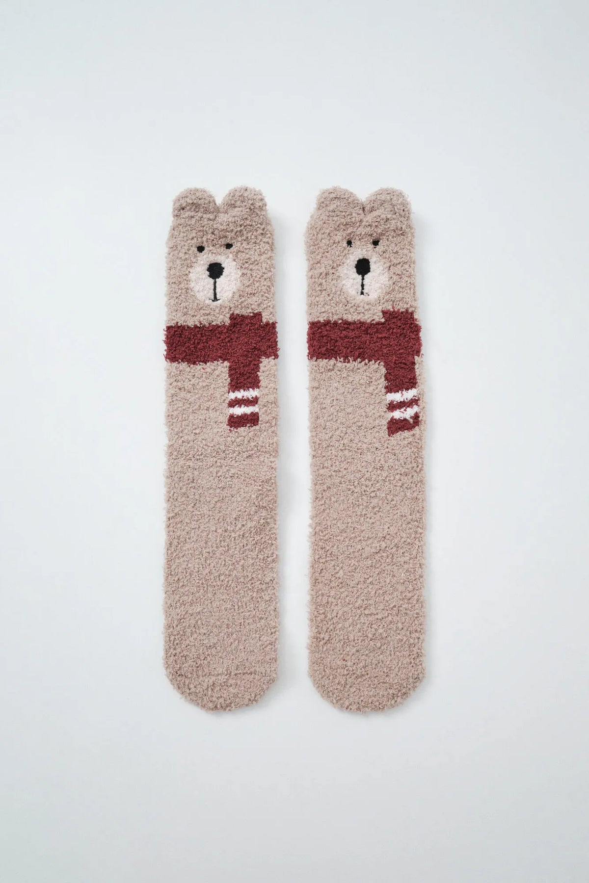 Women Secret Beige Women Beige Bear Long Socks SKU: 3614775_50 Image 01