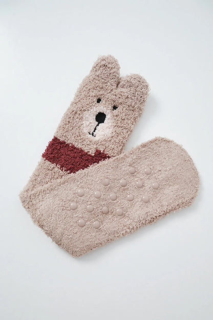 Women Secret Beige Women Beige Bear Long Socks SKU: 3614775_50 Image 02