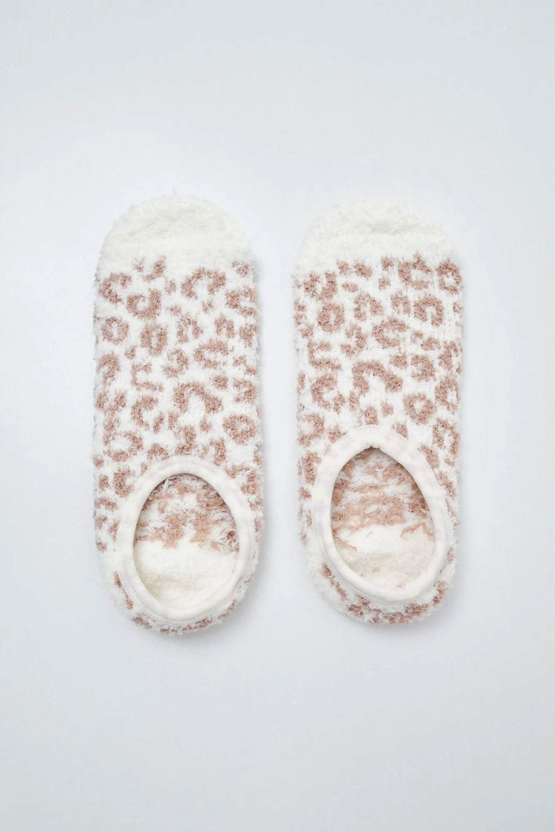 Women Secret Beige Women Beige Animal Print Slip-On Socks SKU: 3614776_50 Image 01