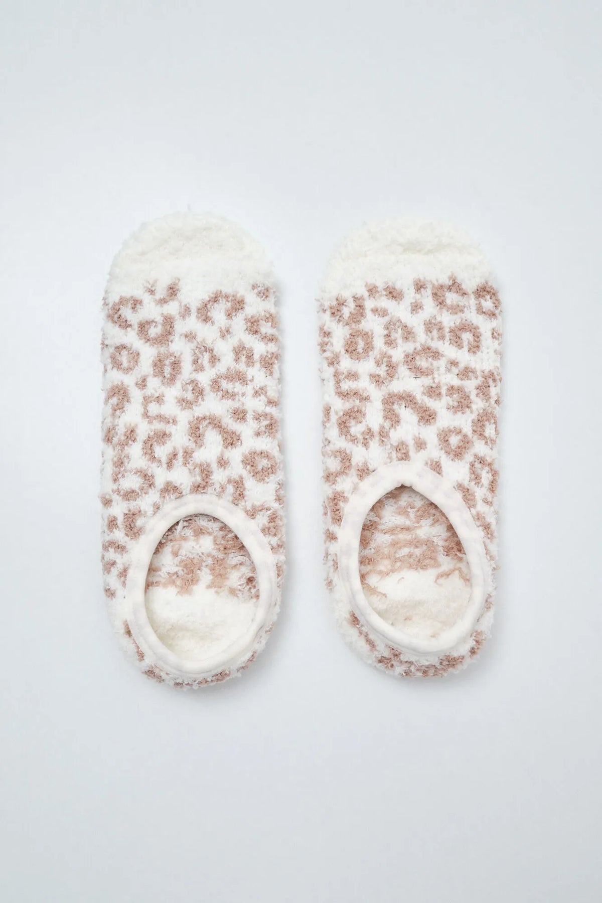 Women Secret Beige Women Beige Animal Print Slip-On Socks SKU: 3614776_50 Image 01